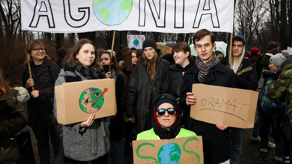 Protest młodych w Warszawie