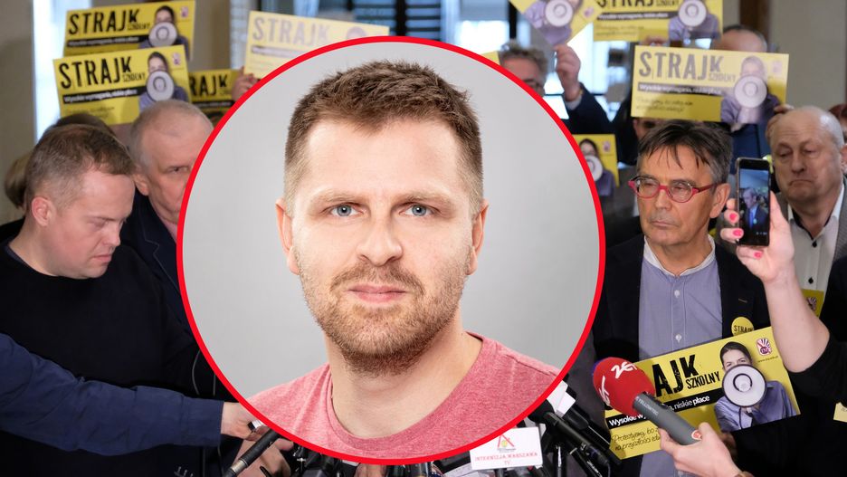 Nauczyciel, który odszedł ze szkoły popiera strajk