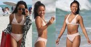 Karrueche Tran na plaży w seksownym bikini. Tak zabiega o popularność