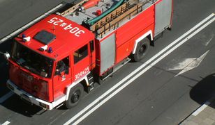 Podlaskie. Wielki pożar składu węgla. Trwa walka z żywiołem