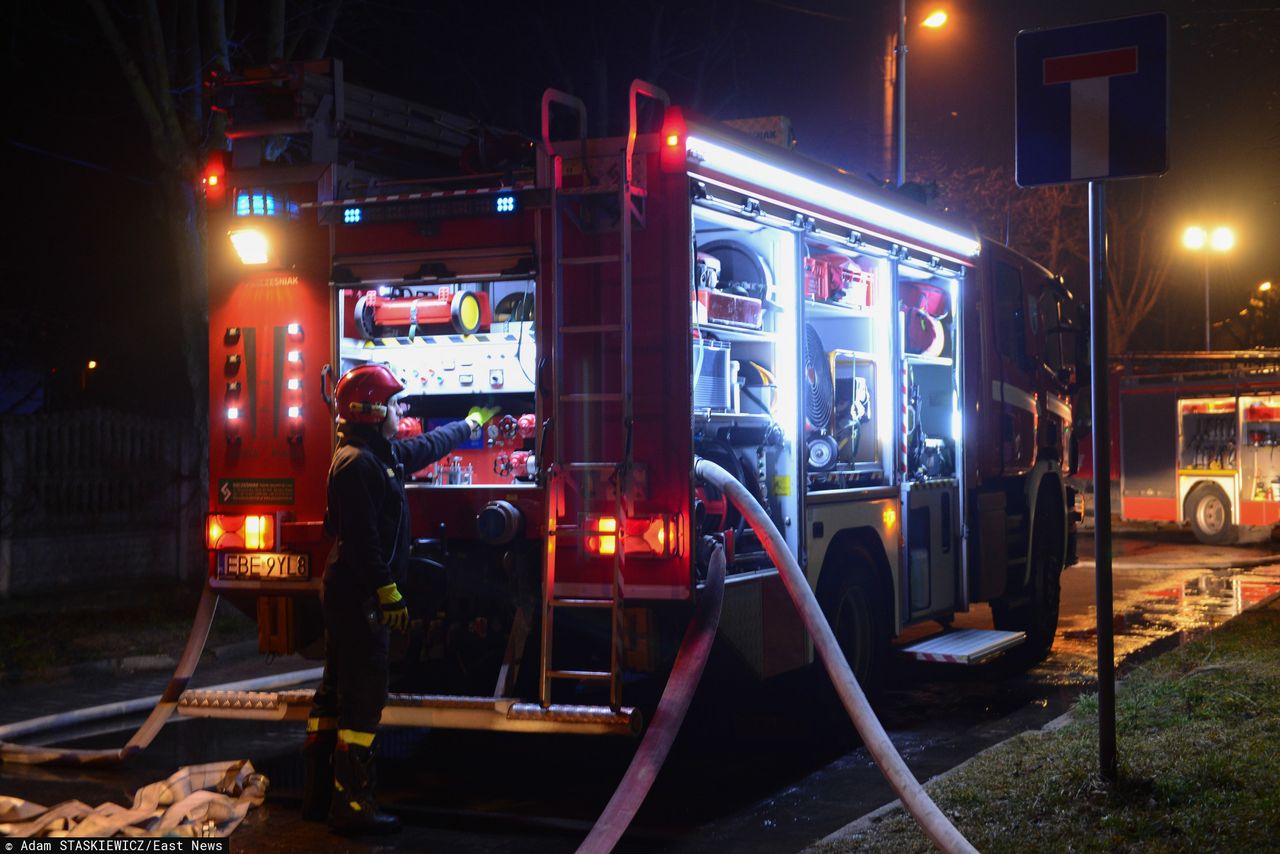 Wypadek strażackich samochodów. Spowodował go nietrzeźwy strażak