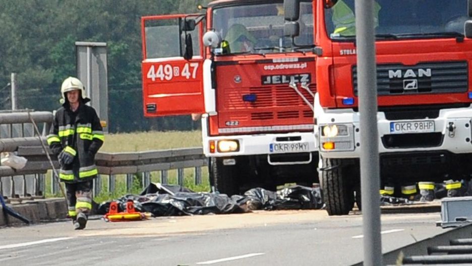 Pożar na A4. Strażacy opanowali sytuację.