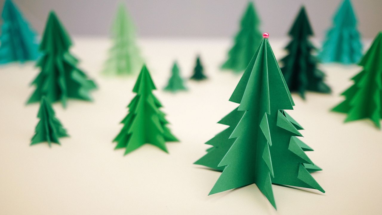 3D Paper Christmas Tree