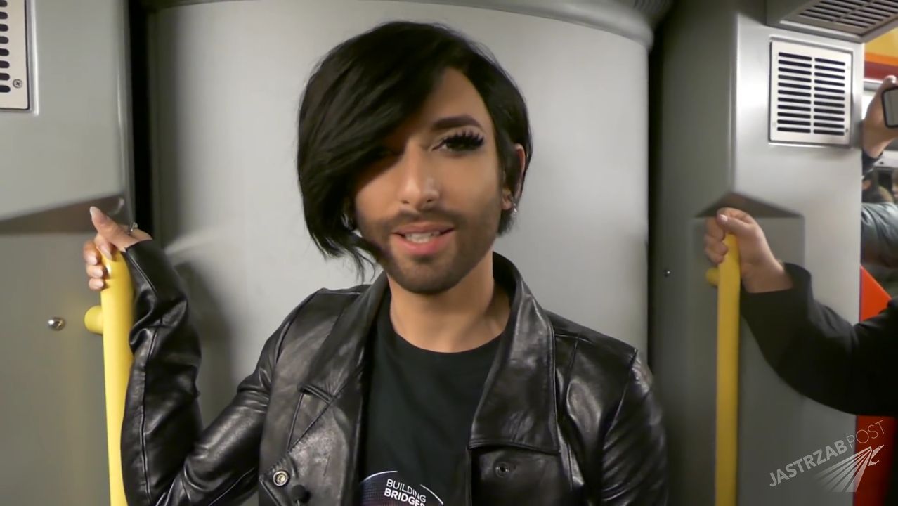 Conchita Wurst w metrze w Austrii pojechała na Eurowizję 2015