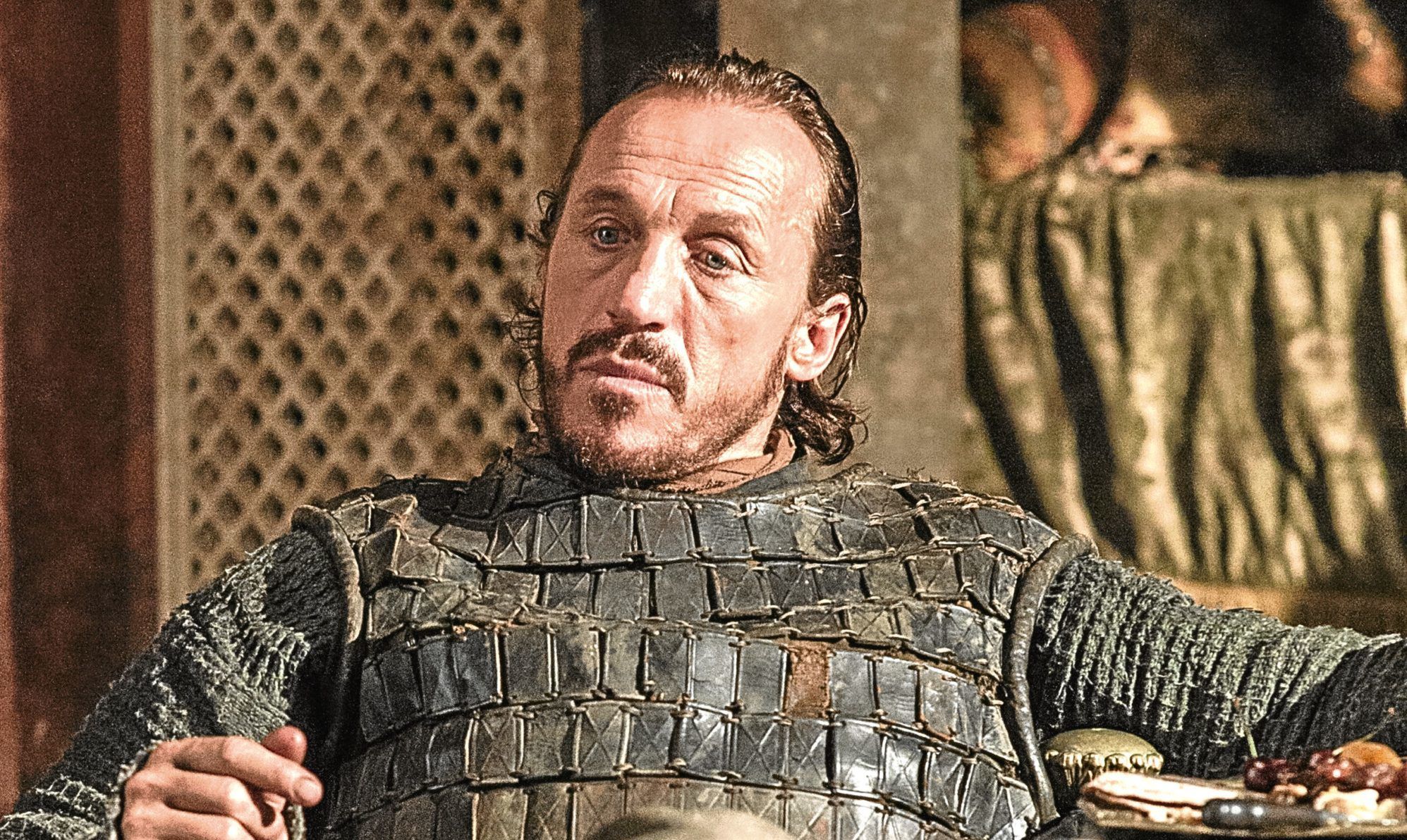 Jerome Flynn jako Bronn w "Grze o tron"