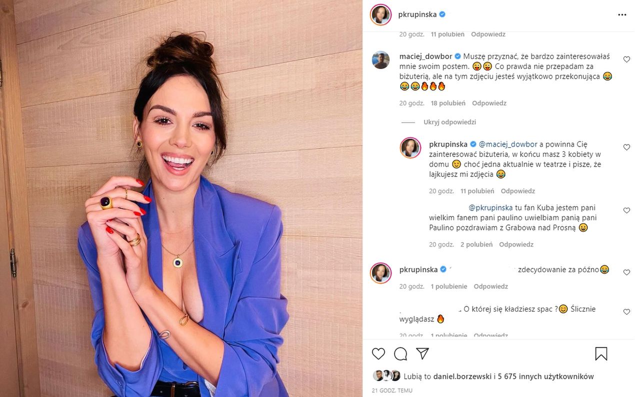 Paulina Krupińska - komentarz Macieja Dowbora