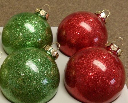Glittering Christmas Ornaments