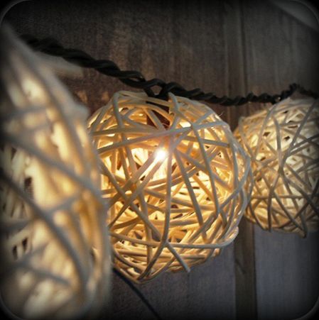 Rattan Ball Patio Lights