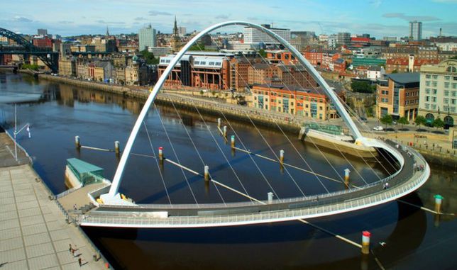 Most Gateshead Millennium, Newcastle, Wielka Brytania 