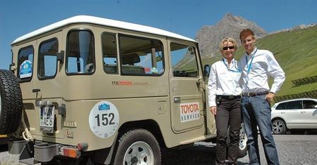 Słynna Isolde Holderied na trasie rajdu Silvretta Classic