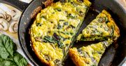 Frittata ze szpinakiem i serem feta