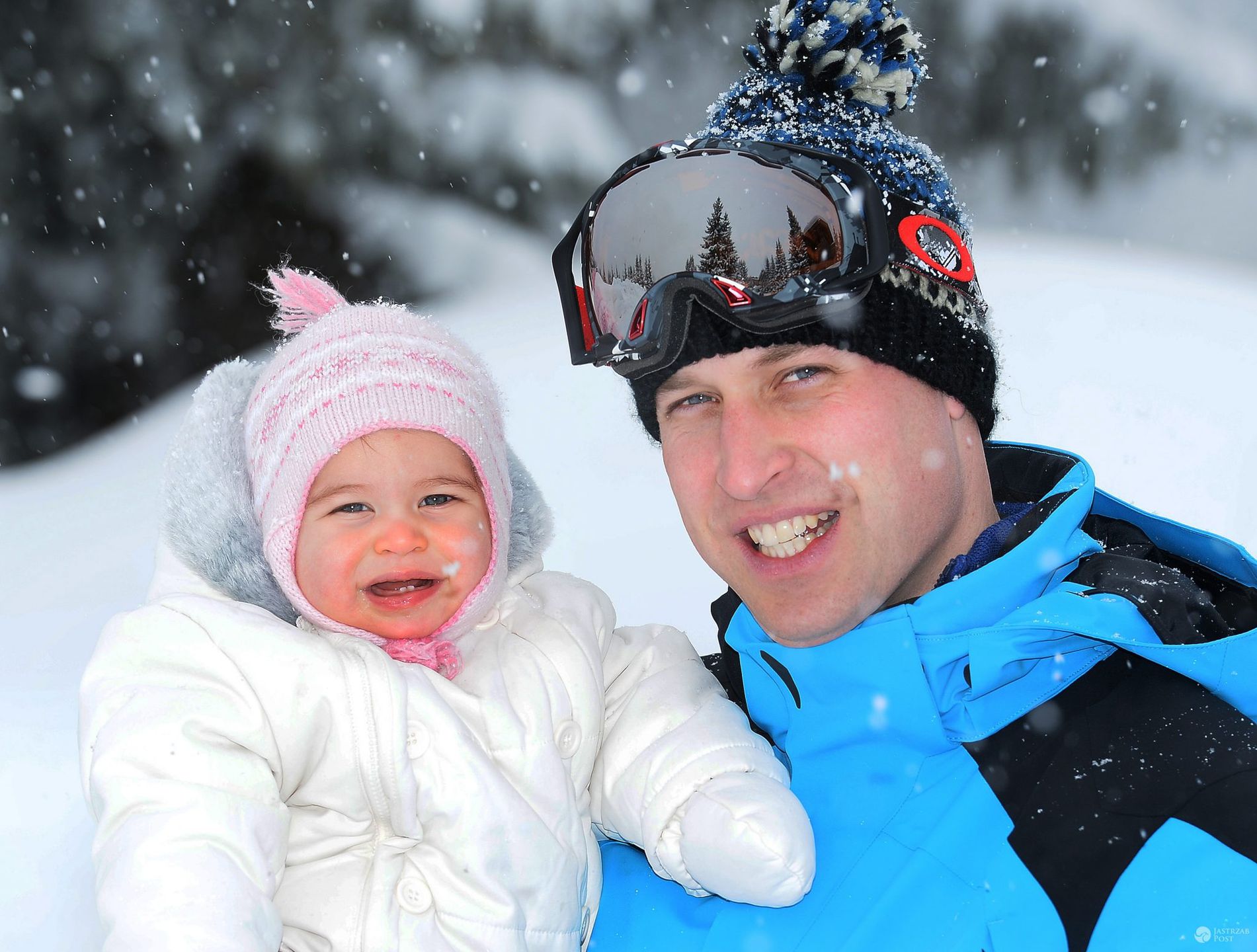 Księżniczka Charlotte i książę William na zimowych wakacjach w francuskich Alpach