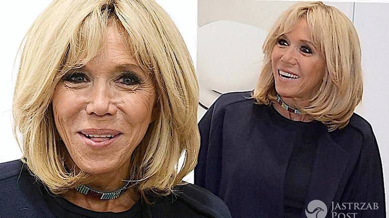 Brigitte Macron stylizacja nogi