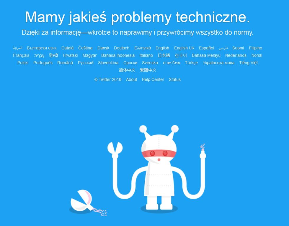 Twitter nie działa. "Mamy jakieś problemy techniczne"