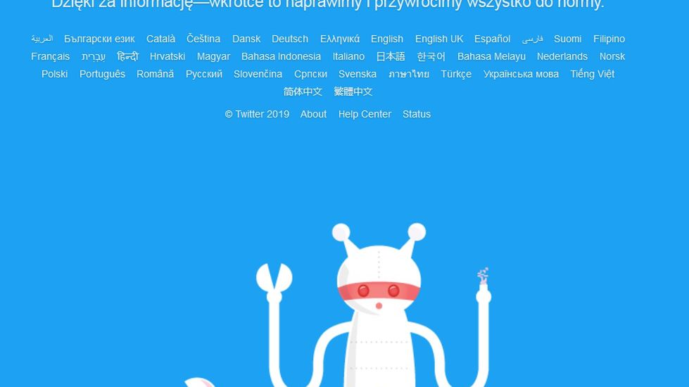 Twitter nie działa