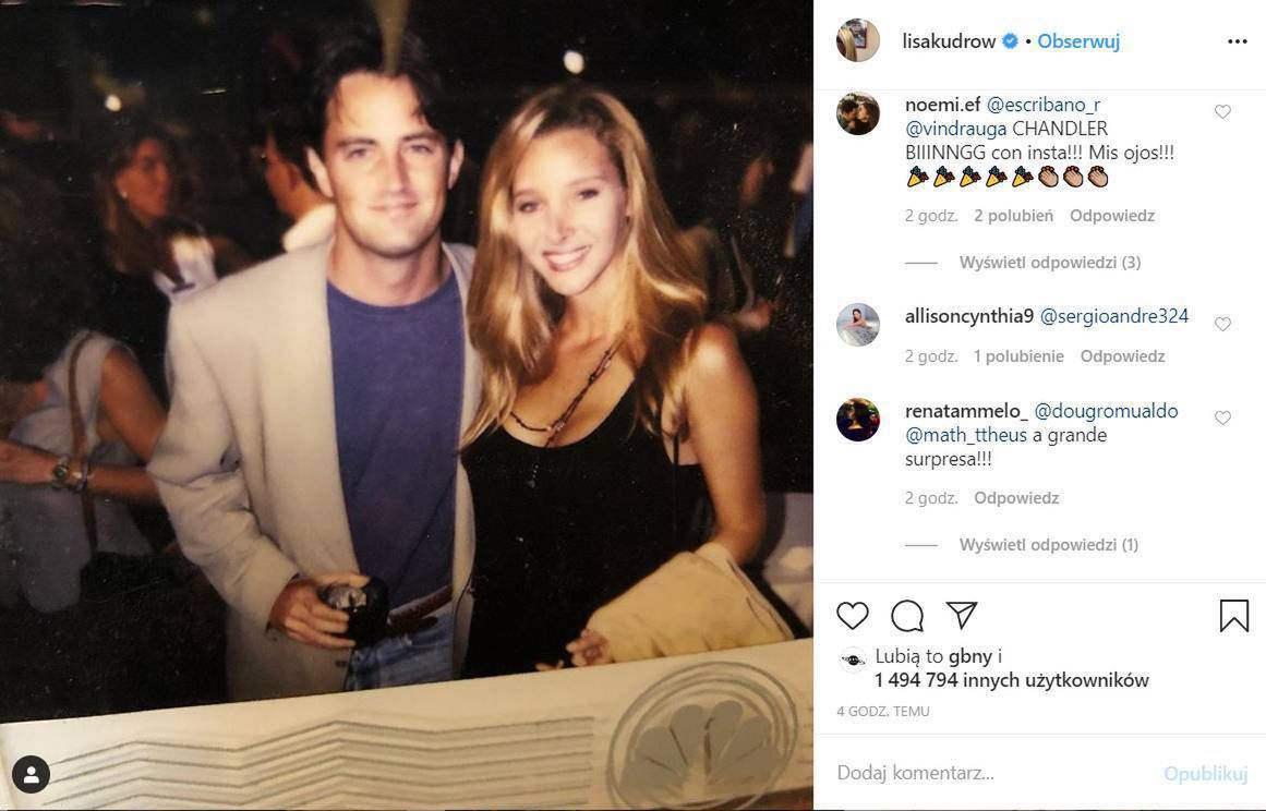 Matthew Perry ma konto na Instagramie
