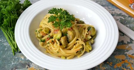 Bób nie tylko latem. Pyszny sposób na spaghetti
