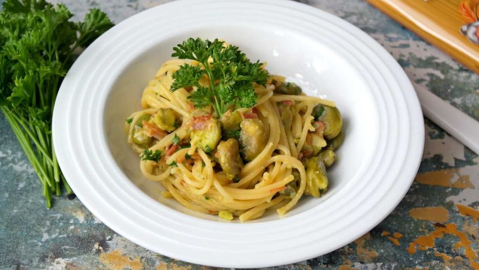 Bób nie tylko latem. Pyszny sposób na spaghetti