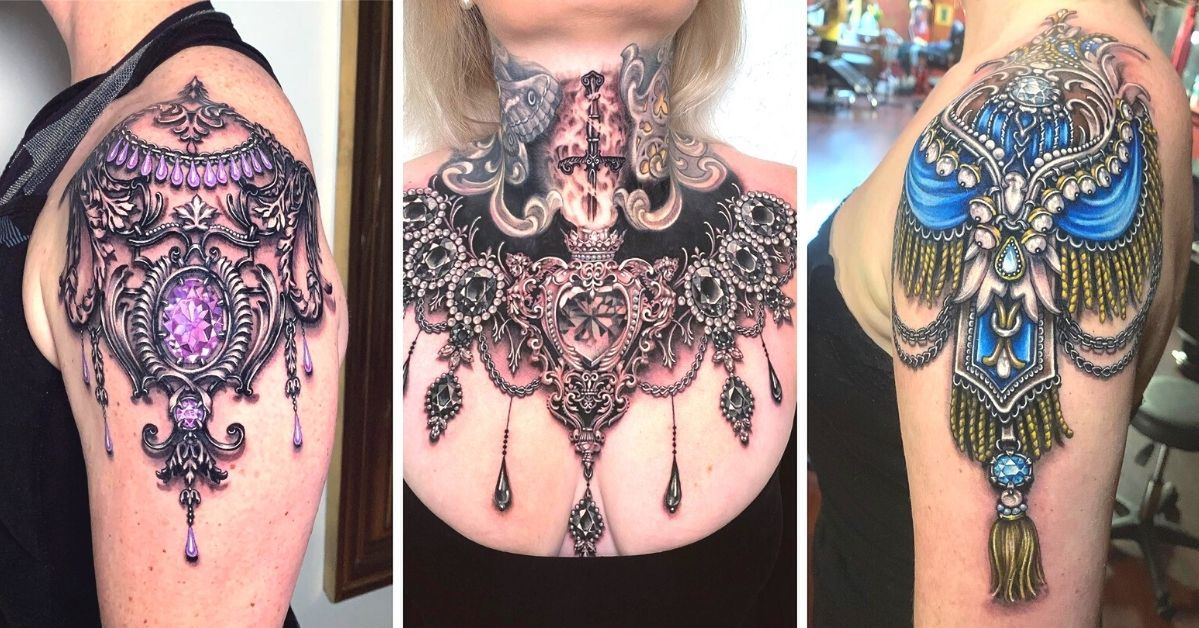 21 Tattoos That Look Like Real Jewelry