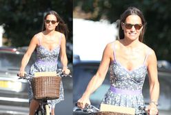 Pippa Middleton w sukience na rowerze. Poznajecie?