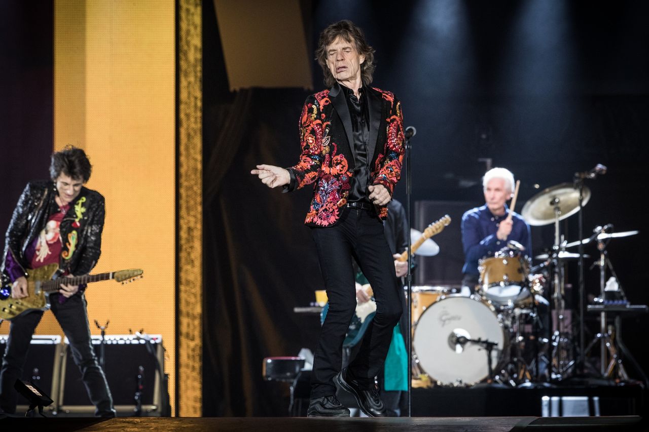 Mick Jagger, Ron Wood (Ronnie Wood), Charlie Watts - Les Rolling Stones en concert a la U Arena de Nanterre, le 22 octobre 2017 (2eme date). © Cyril Moreau/Bestimage The Rolling Stones are performing during their second concert at the U Arena in Nanterre near Paris, France, on October 22th 2017.