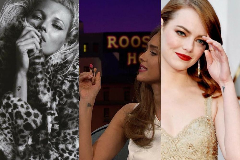Kate Moss, Jessica Alba i Emma Stone zdecydowały się na minimalistyczne wzory 