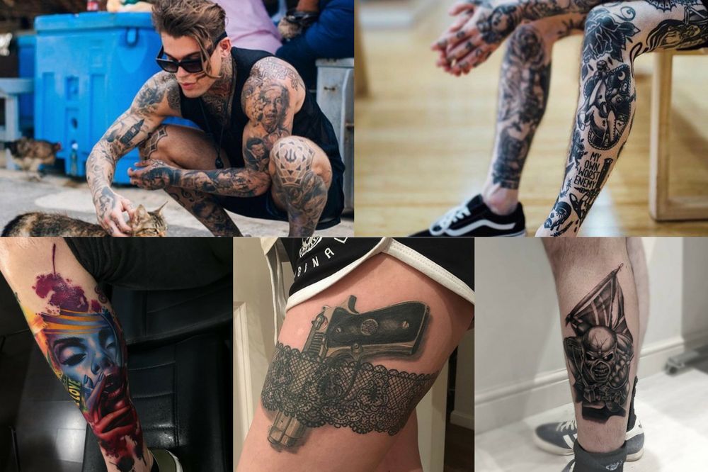 Wzory tatuaży na nogę