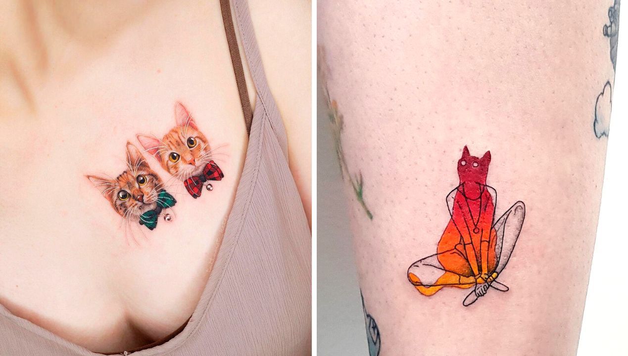 Kocie tatuaże Fot. by_vas/instagram  tattooist_keter / instagram