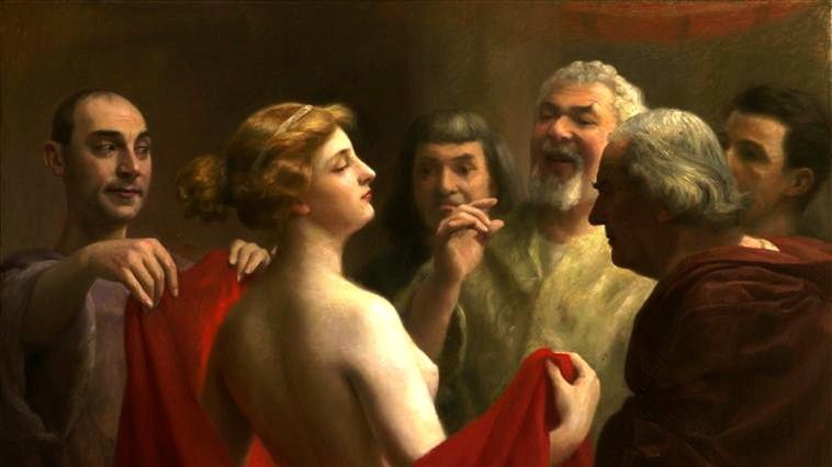 Nawet jeśli były kobietami wolnymi, jako prostytutki musiały spełniać każdą męską zachciankę. Na ilustracji obraz José Frappy.