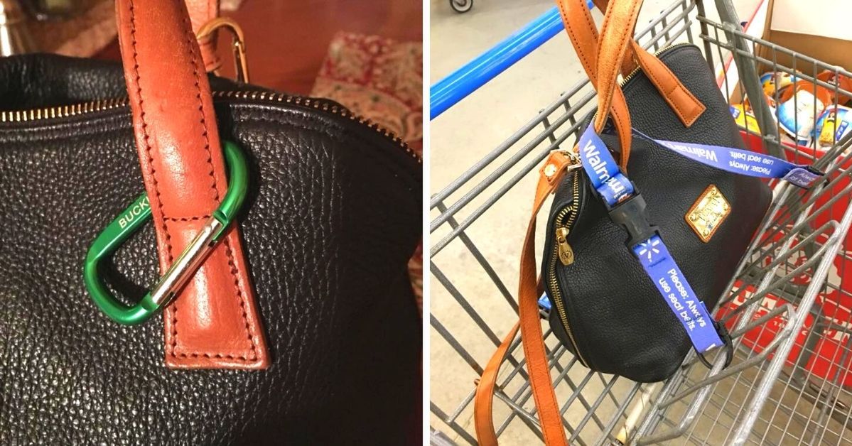 Policja radzi, aby kobiety  zawsze nosiły karabińczyk przy swoich torebkach