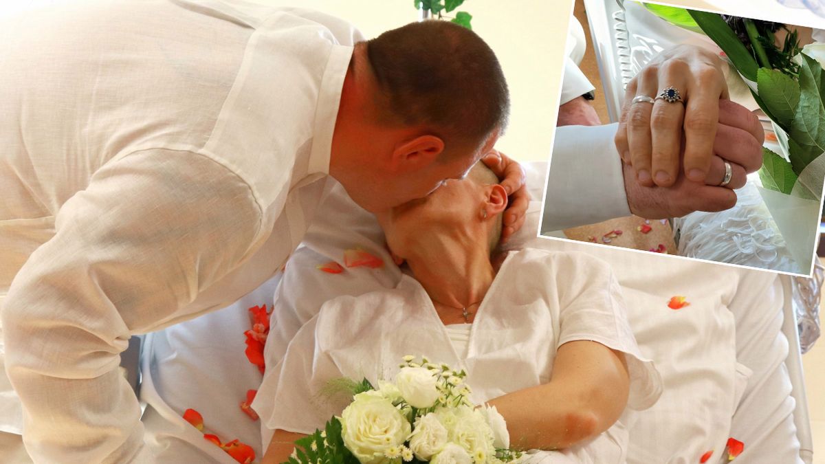 Takiego ślubu jeszcze nie było! "Są razem od 21 lat", a powiedzieli sobie "tak" na oddziale onkologicznym w Gliwicach