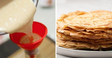 W ten sposób zrobisz błyskawicznie dużą ilość naleśników. Bez bałaganu i brudnych naczyń!
