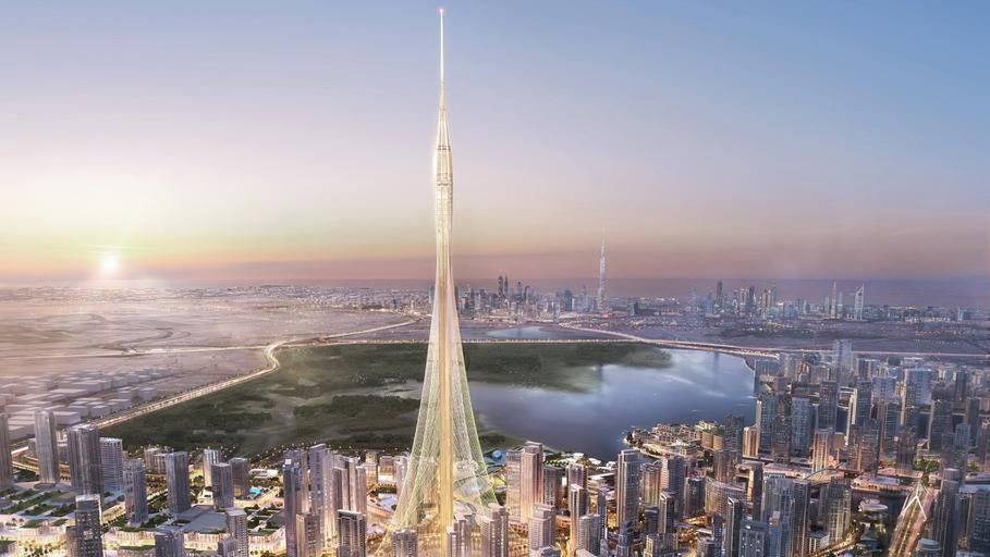 Wizualizacja Dubai Creek Tower.