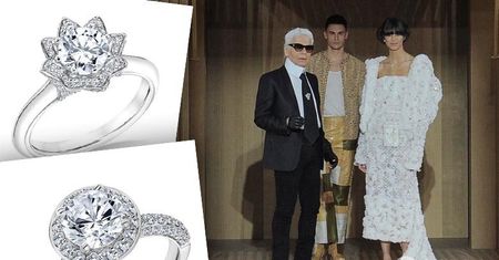Karl Lagerfeld zaprojektował kolekcję pierścionków ślubnych. Ceny? Od 4 tys. złotych do...