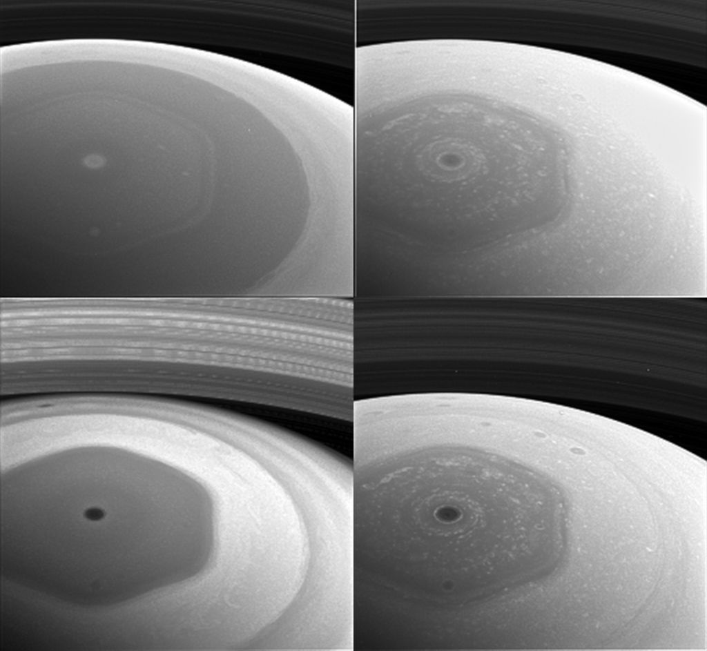 Sonda Cassini zdjęcia północnego bieguna Saturna wykonała z wysokości 640 tys. km 