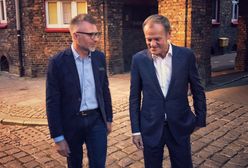 Donald Tusk w Katowicach. Spacerował z kandydatem na prezydenta miasta