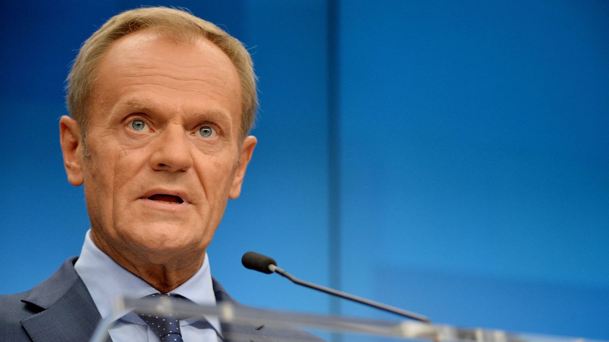 Donald Tusk mówi, że trzyma kciuki za Brytyjczyków.