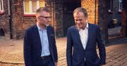 Donald Tusk w Katowicach. Spacerował z kandydatem na prezydenta miasta