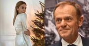 Świąteczna Kasia Tusk prezentuje wigilijną kreację. Donald Tusk zachwyca się... CHOINKĄ