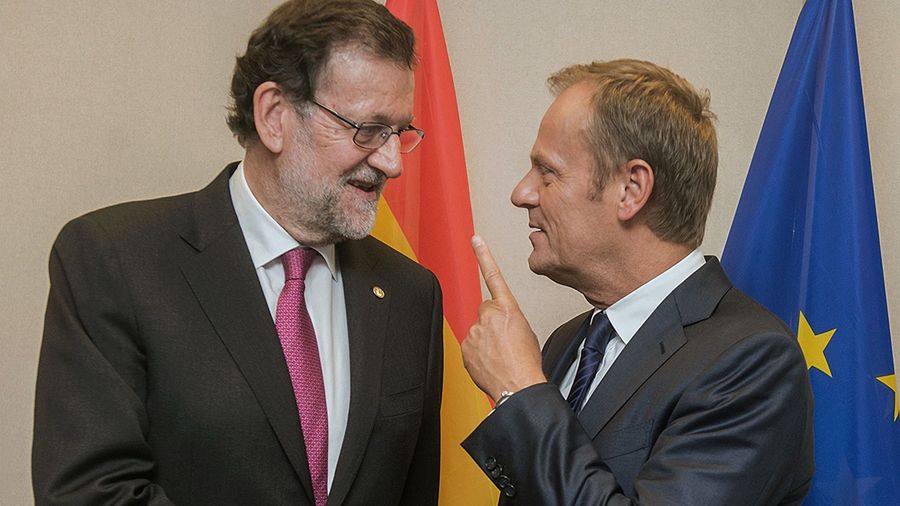 Donald Tusk na spotkaniu z Mariano Rajoyem