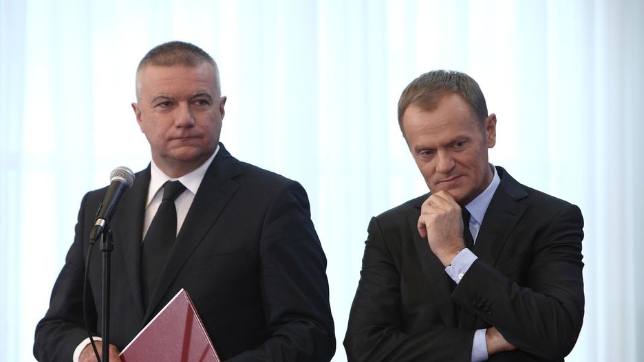 Donald Tusk i Paweł Graś