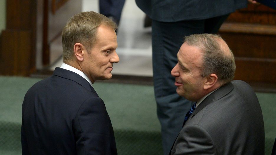 Donald Tusk i Grzegorz Schetyna