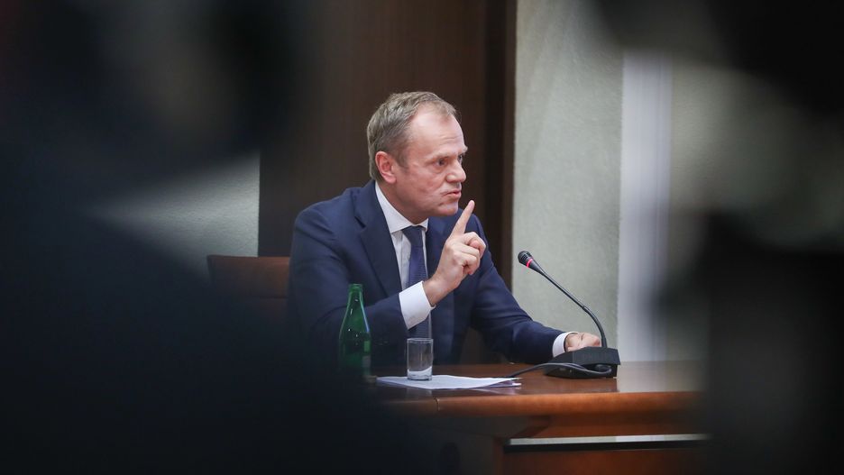 Donald Tusk na posiedzeniu komisji śledczej ds. Amber Gold.