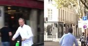 Donald Tusk jeździ po Paryżu hulajnogą