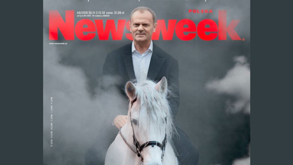 Donald Tusk na okładce "Newsweeka"