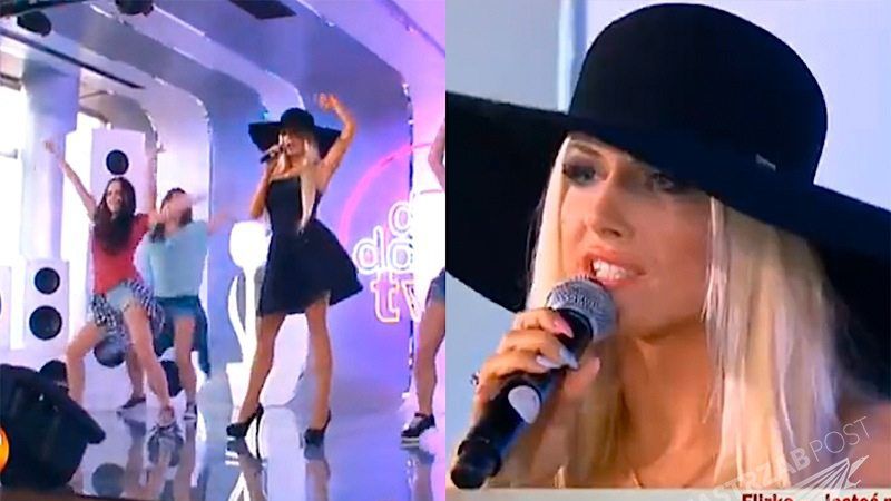 Eliza z Warsaw Shore w Dzień Dobry TVN na żywo śpiewa "Jesteś moją kokainą"