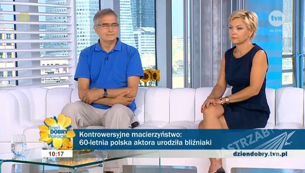 Olgierd Łukaszewicz i dr Anetta Karwacka w DDTVN