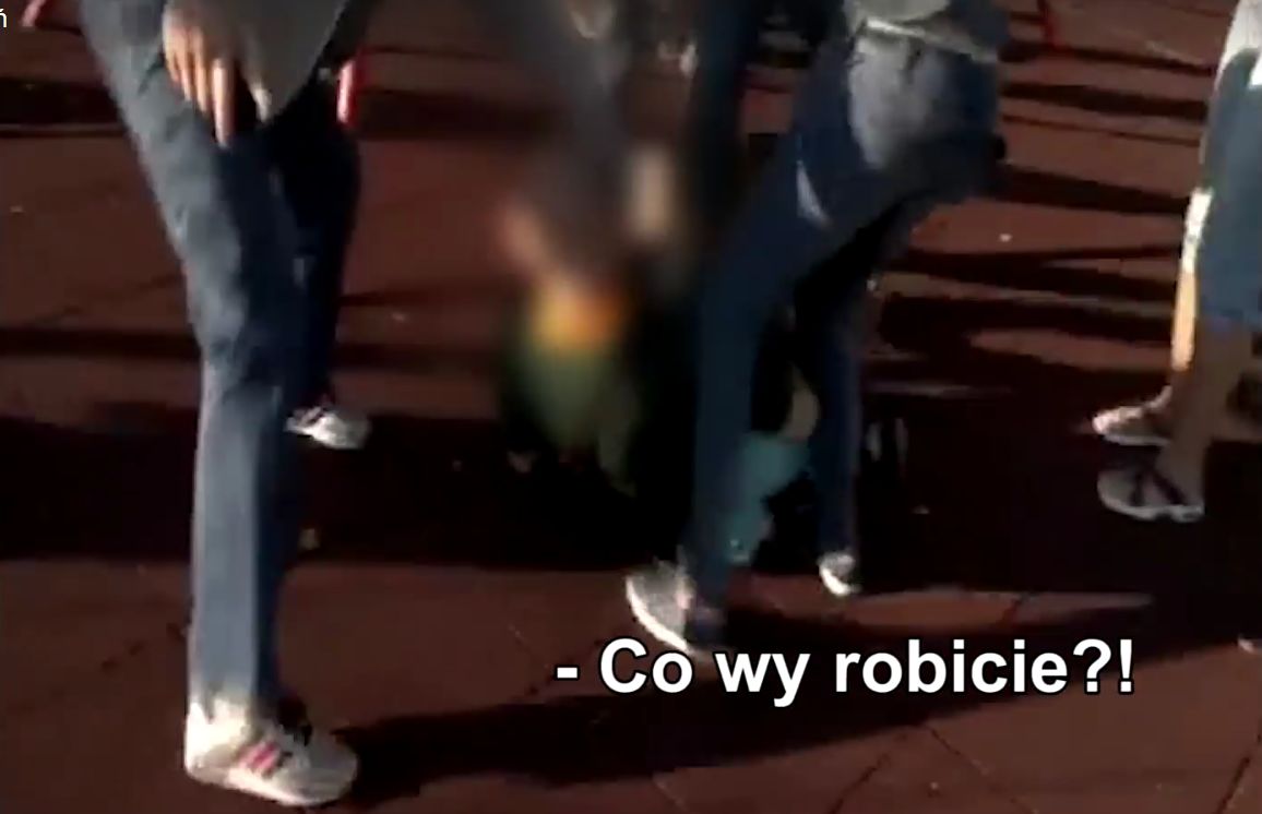 Na placu zabaw do ojca dziecka pobiegli znajomi matki z paralizatorem