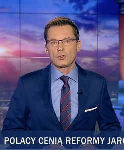 Materiał "Wiadomości" TVP to spoiler? Na pasku "reformy Kaczyńskiego"