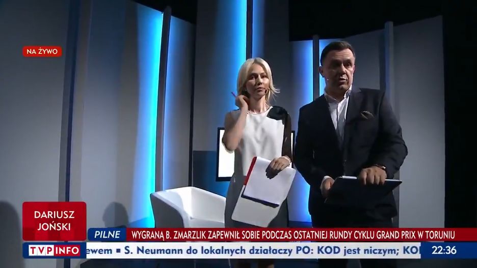Kadr z programu "Studio Polska".